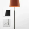 Outlet Pie de salón Gulvlampe G1 sort/krom Standerlamper