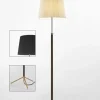Outlet Pie de salón Gulvlampe G3 sort/messing Standerlamper
