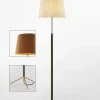 Best Pie de salón Gulvlampe G3 sennep/messing Standerlamper