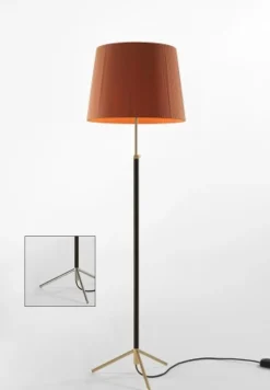 Sale Pie de salón Gulvlampe G1 terracotta/krom Standerlamper