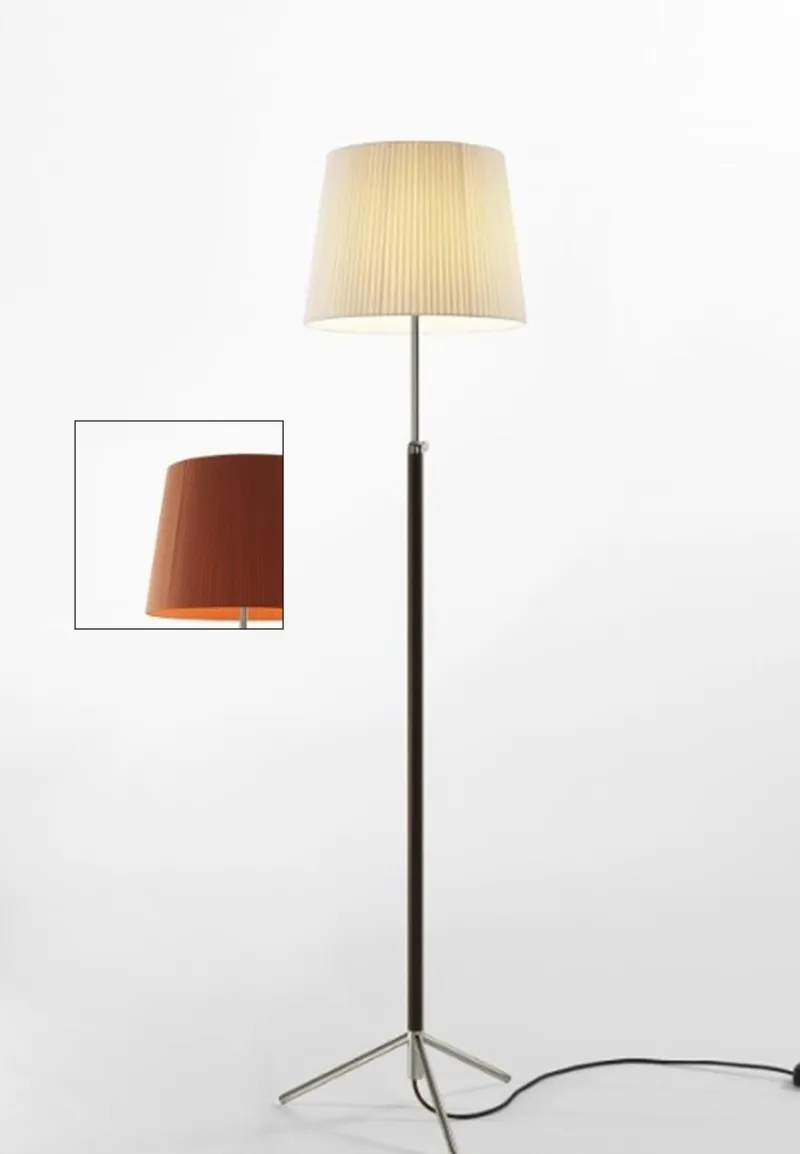 Sale Pie de salón Gulvlampe G3 terracotta/krom Standerlamper