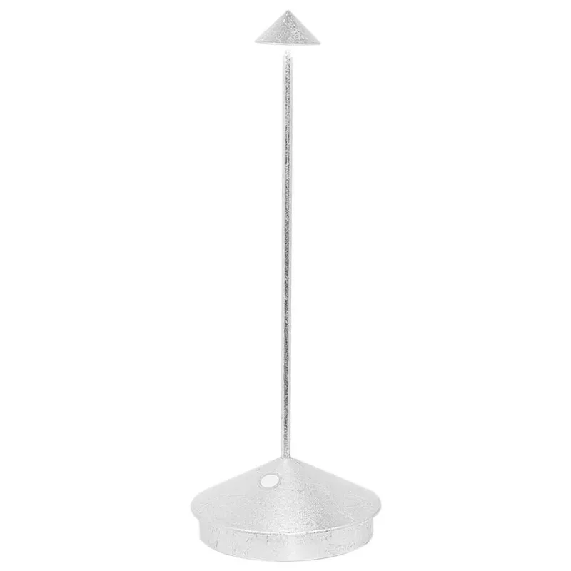 Hot Pina batterilampe / bordlampe, antik sølv Transportable Lamper|Lamper Til Sofabord