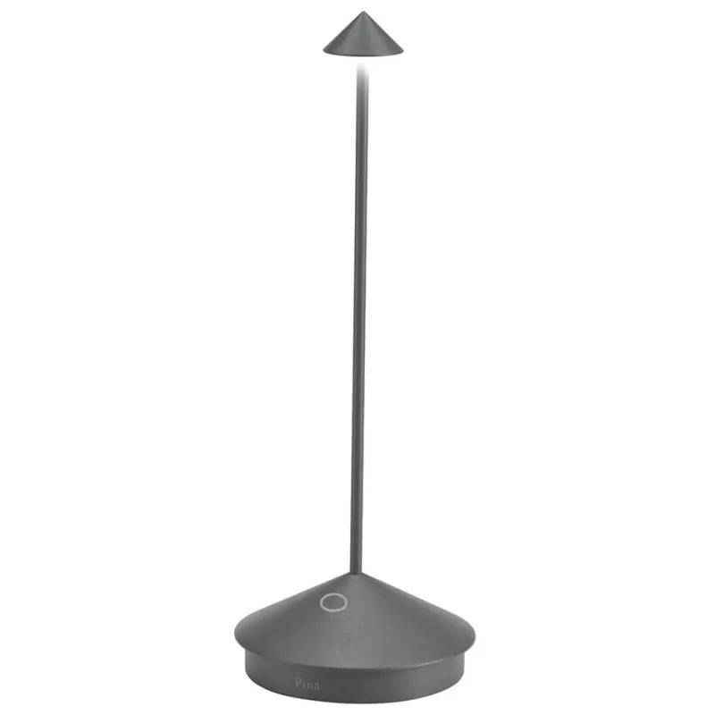 Best Pina batterilampe / bordlampe, mørkegrå Transportable Lamper|Lamper Til Sofabord