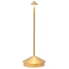 Clearance Pina batterilampe / bordlampe, guld Transportable Lamper|Lamper Til Sofabord