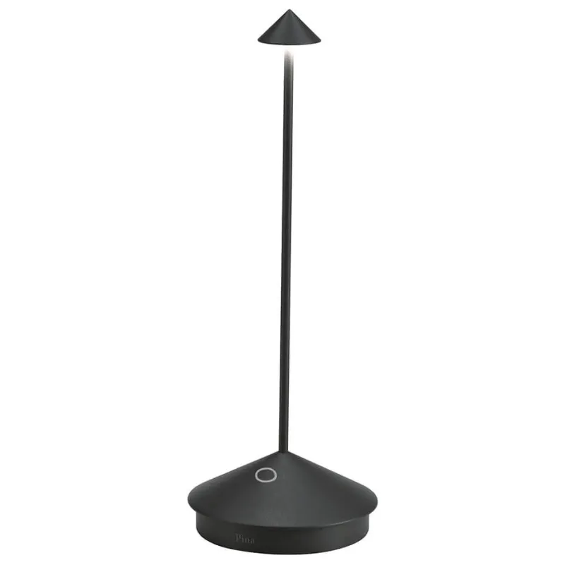 New Pina batterilampe / bordlampe, sort Transportable Lamper|Lamper Til Sofabord