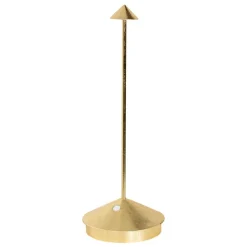 Clearance Pina batterilampe / bordlampe, antik guld Transportable Lamper|Lamper Til Sofabord