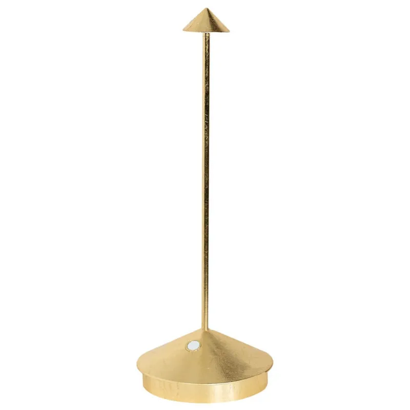 Clearance Pina batterilampe / bordlampe, antik guld Transportable Lamper|Lamper Til Sofabord