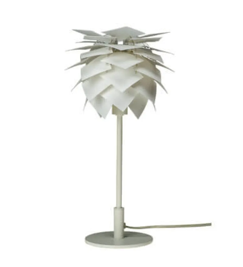Clearance Pineapple høj bordlampe, hvid Hvide Lamper|Stue Lamper