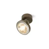 Pin-Up 1 Round LED, bronze Spotlampe|Lamper Til Værksted