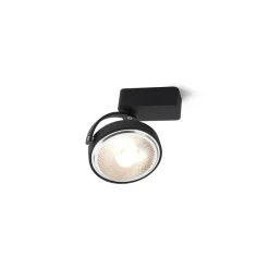 Pin-Up 1 Square LED, sort Spotlampe|Lamper Til Værksted