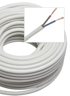 Online Plastledning, Hvid (sælges pr. meter) Ledninger, Fatninger Og Baldakiner