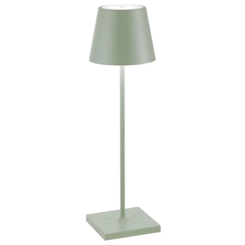 Best Poldina batterilampe / bordlampe, salviegrøn Transportable Lamper|Skrivebordslamper