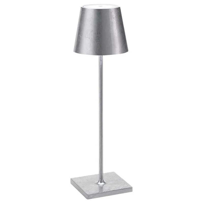 Discount Poldina batterilampe / bordlampe, antik sølv Transportable Lamper|Skrivebordslamper
