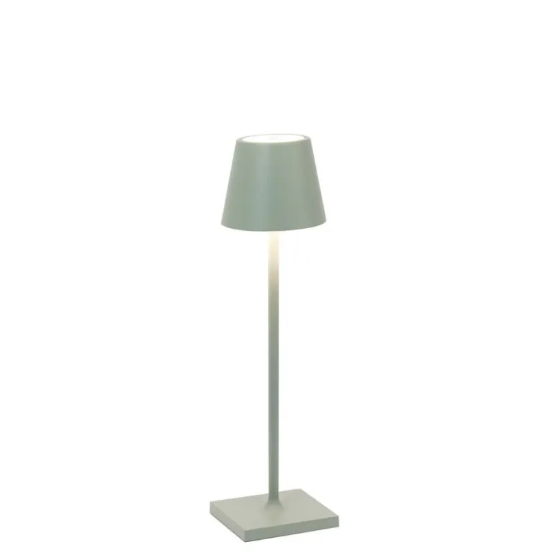 Poldina micro batterilampe / bordlampe, salviegrøn Transportable Lamper|Lamper Til Sofabord