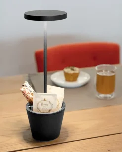 Online Poldina Reverso batterilampe / bordlampe, mørkegrå Transportable Lamper|Skrivebordslamper
