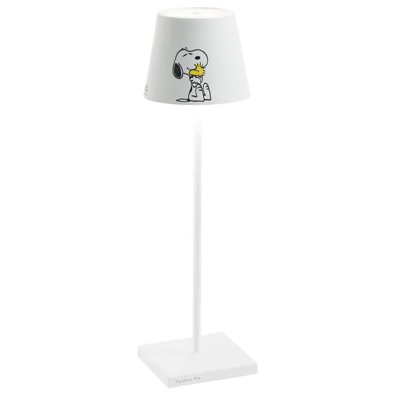Best Poldina x Peanuts batterilampe / bordlampe, friends Børn Hvide Lamper|Transportable Lamper