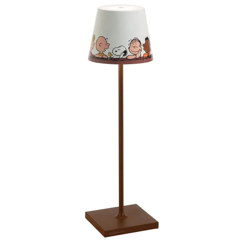Poldina x Peanuts batterilampe / bordlampe, together Børn Transportable Lamper|Lamper Til Sofabord