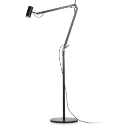 Hot Polo + gulvfod, sort Standerlamper|Gulvlamper