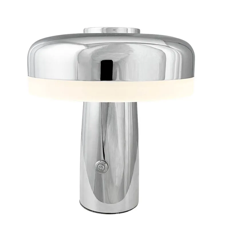 Hot Porter LED bordlampe / batterilampe, krom Krom Lamper|Transportable Lamper