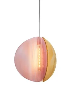 Clearance Proxima pendel, messing/askegrå/jaipur lysrød Messinglamper|Spisebordslamper