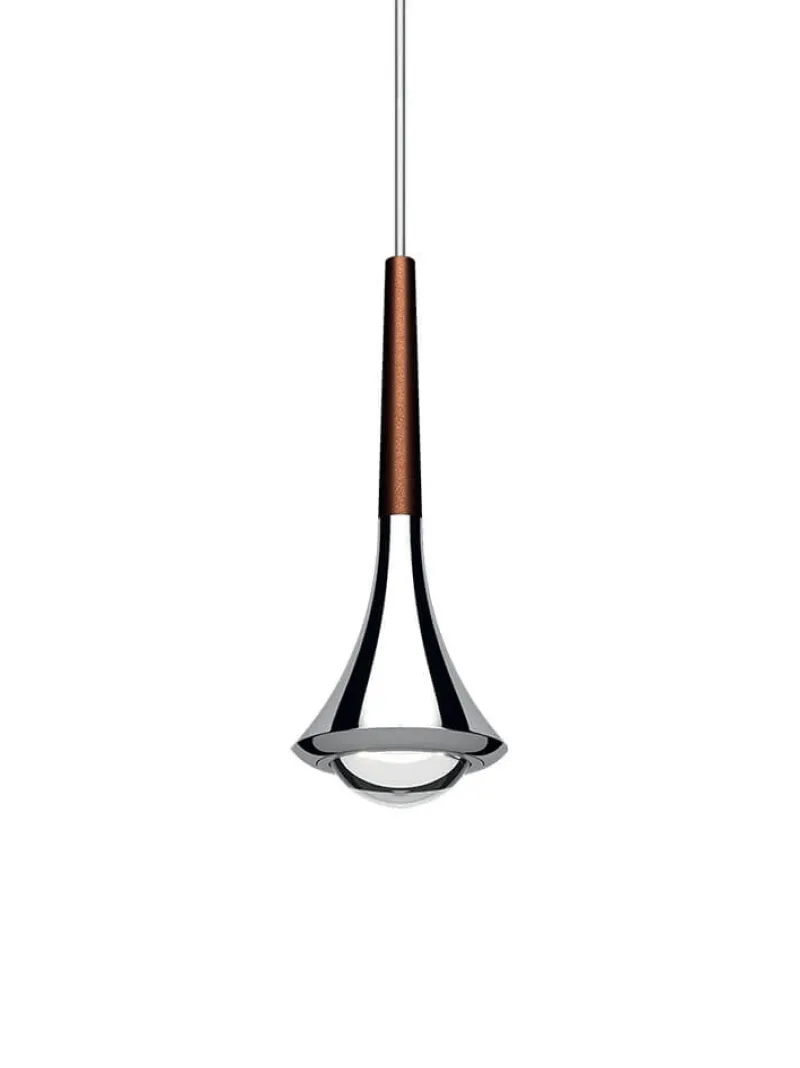 New Rain pendel, kobberfarvet bronze/krom Krom Lamper|Lamper Til Sofabord