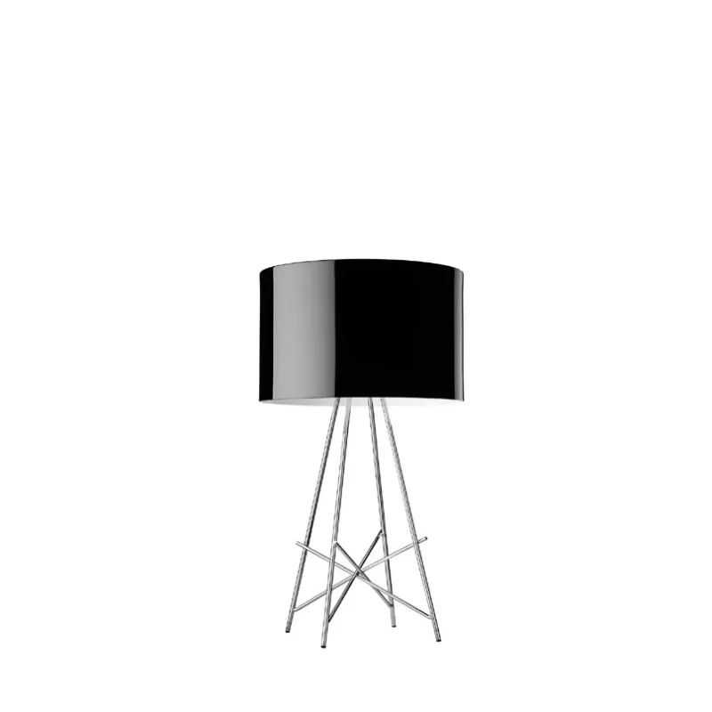 New Ray bordlampe, sort Glas Lamper|Bordlamper