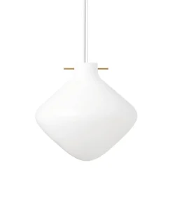 Outlet Repose pendel 260, messing/opal Messinglamper|Hvide Lamper