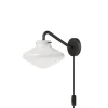 Hot Repose væglampe 175, sort/opal Hvide Lamper|Glas Lamper