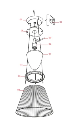 Hot Reservedel: Anti-dust skærm til Romeo Moon S2 Reservedele Til Lamper
