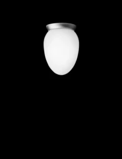 Best Rizzatto 171 loftlampe, satin silver/opal Glas Lamper|Vådrumslamper
