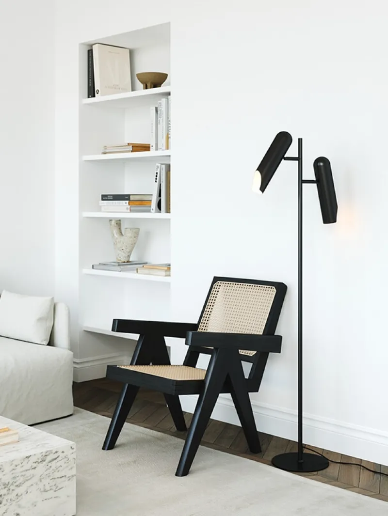 Hot Rochelle gulvlampe, sort Standerlamper|Sommerhus Lamper