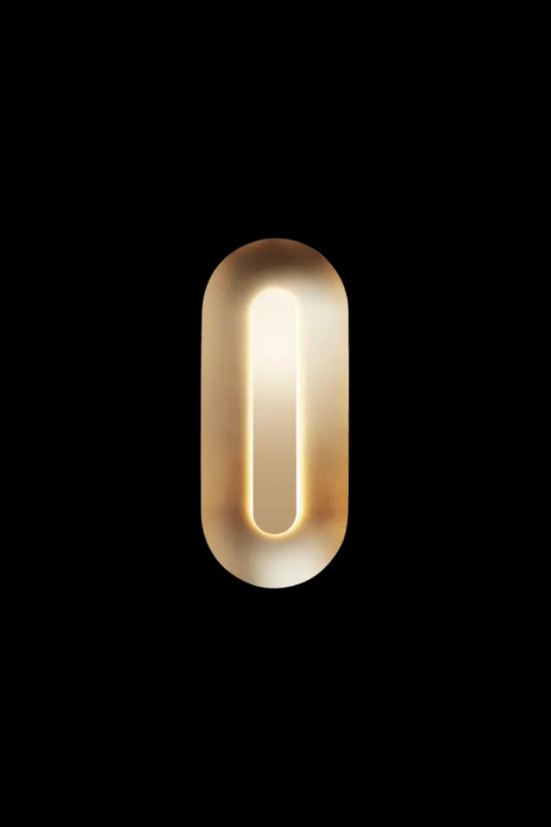 Outlet Sasi Large væglampe, messing Messinglamper|Lampe Til Trappeopgang
