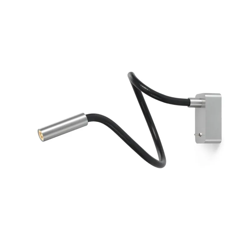 Outlet Scar-Led 1FDS væglampe påbyg, L750, alu/sort Læselamper|Væglamper