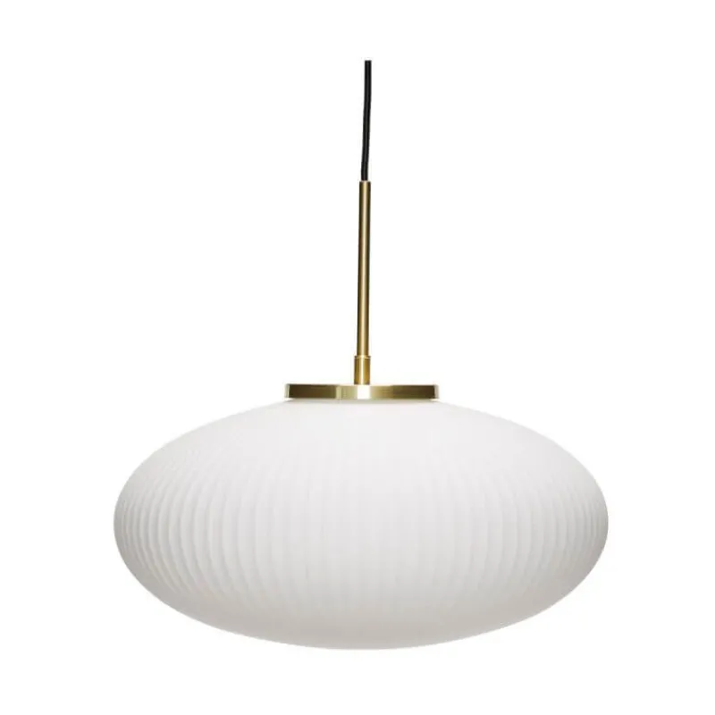 Discount Serene pendel ellipse, hvid Messinglamper|Hvide Lamper
