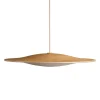 Online Sinus Wood 550P pendel, eg/opal Lamper I Træ|Danske Designer Klassikere