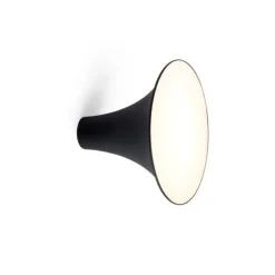 Clearance Sirens Væglampe Ø21 m. frosted glas, Sort Sorte Væglamper
