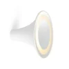 Clearance Sirens Væglampe Ø21 m. frosted glas og stort spejl, Hvid Hvide Lamper|Soveværelseslamper
