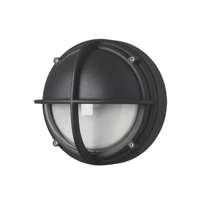 Online Skot LED udendørs væglampe / loftlampe, halvafskærmet klar/grafit Sommerhus Lamper|Væglamper