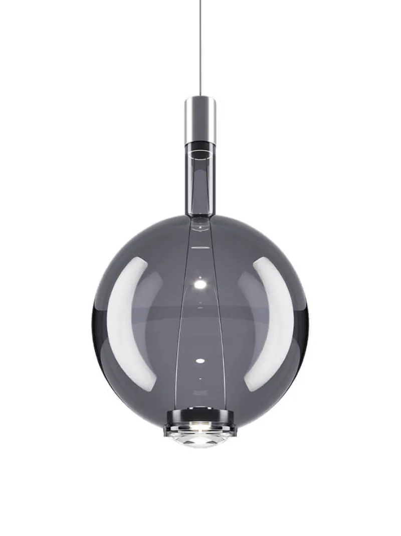 Discount Sky-Fall Round large pendel, smoke Glas Lamper|Hængelamper