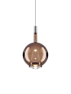 New Sky-Fall Round medium pendel, bronze Glas Lamper|Hængelamper