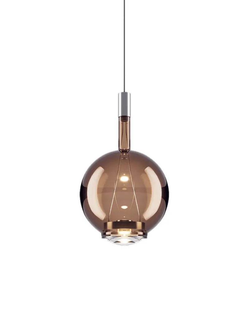 New Sky-Fall Round medium pendel, bronze Glas Lamper|Hængelamper