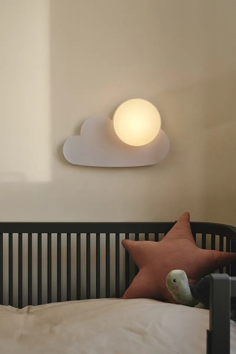 New Skyku Cloud væglampe, hvid Børn Hvide Lamper|Lamper Til Børneværelset