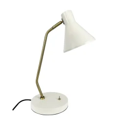 Outlet Sleep bordlampe, kit hvid Messinglamper|Hvide Lamper