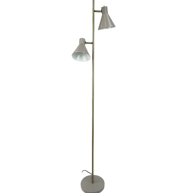 Online Sleep gulvlampe, brun Messinglamper|Standerlamper