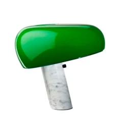 Best Snoopy Bordlampe, grøn Marmor Lamper|Bordlamper