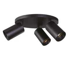 Discount SpotOn Circle3 loftlampe/spot, sort Spotlampe|Lamper Til Værksted