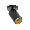 Online SpotOn Circle1 loftlampe/spot, sort/guld Spotlampe|Lamper Til Værksted