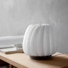 Clearance ST906 Mini bordlampe, papir/hvid, 18 x 18 cm Lamper Til Sofabord|Soveværelseslamper