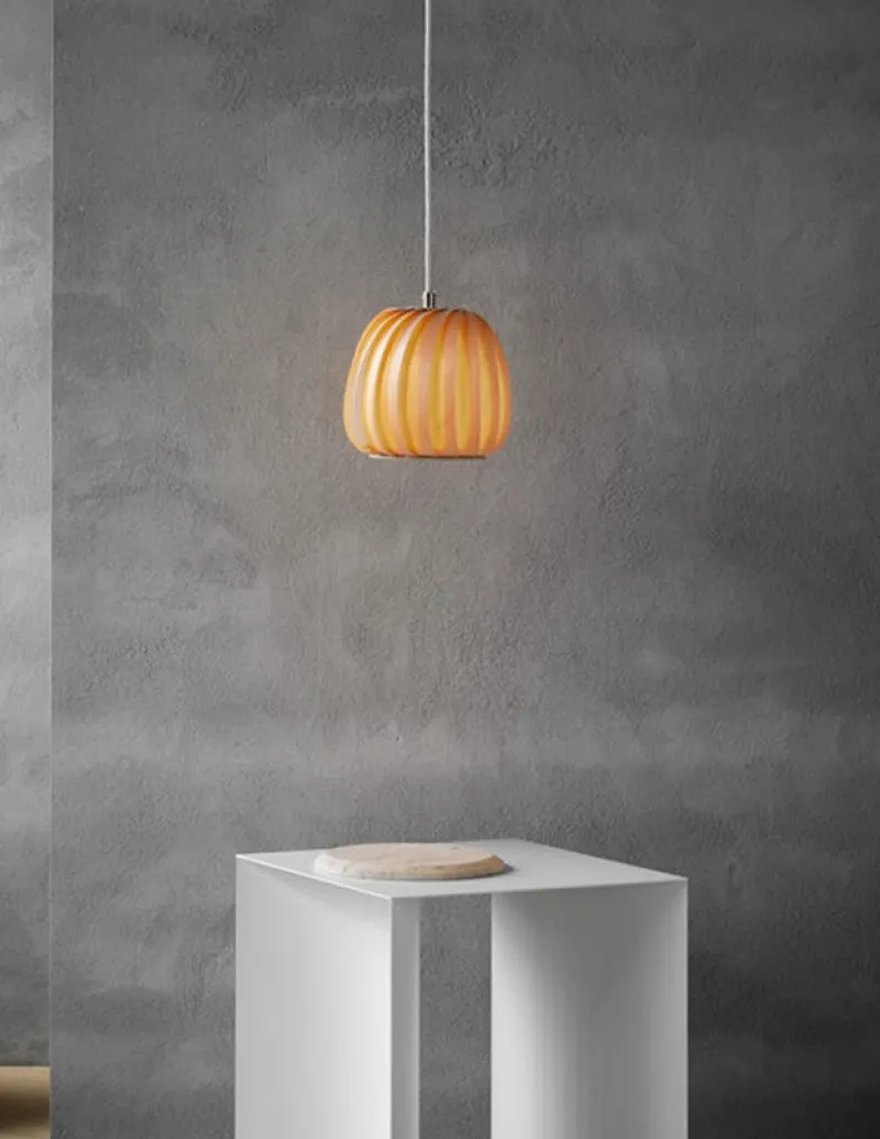 ST906 Mini, pendel, birk/natur, 18 x 18 cm Lamper I Træ|Spisebordslamper