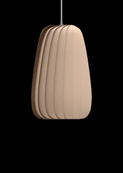 New ST906 pendel, birk/natur, 25 x 42 cm Lamper I Træ|Hængelamper